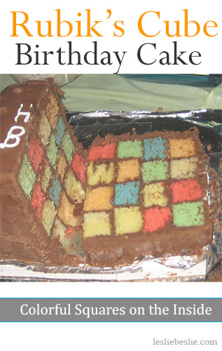 Rubik - Cube gâteau Tutorial