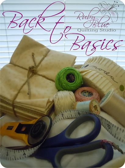 Ruby Blue quilting studio Back to Basics - Noeud de Quilter (gaucher)