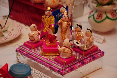 Rukhwat - Articles décorées dans un mariage Maharastrian (articles) Rukhwat - Articles décorées dans un mariage Maharastrian