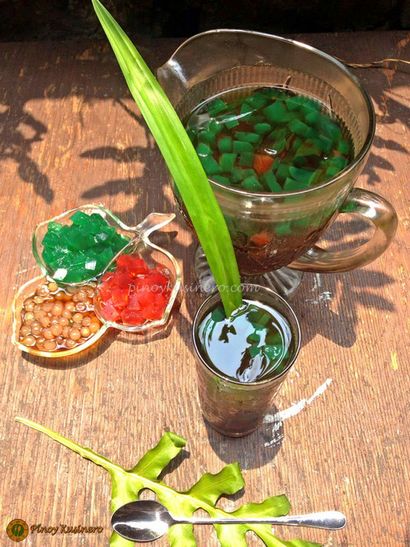 Sagou à gulaman Pandan Samalamig (Perle et Jelly Pandan Coolers), Pinoy Kusinero