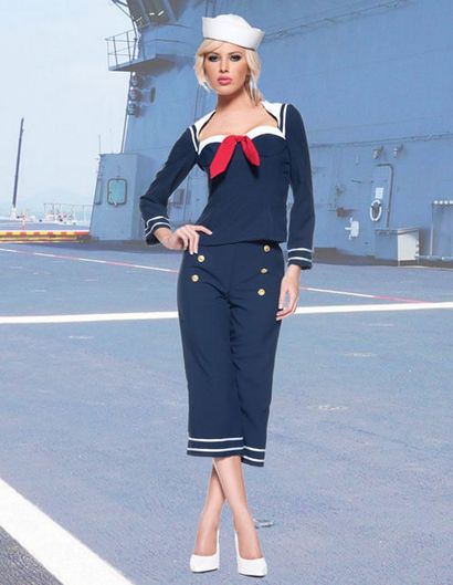 Costumes Sailor - Sexy Sailor Costume (filles) Costumes Sailor - Sexy Sailor Costume