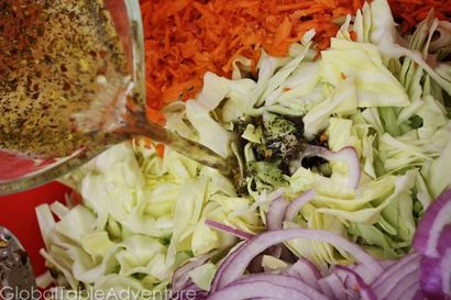 El Salvador Pickled salade de chou, curtido, Global Table Aventure