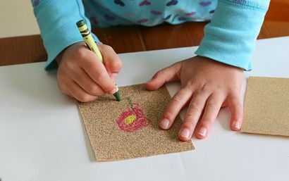 Papier de verre et d'art pour les enfants Crayon - Buggy et Buddy