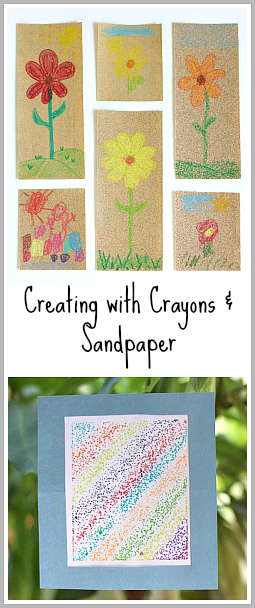 Papier de verre et d'art pour les enfants Crayon - Buggy et Buddy