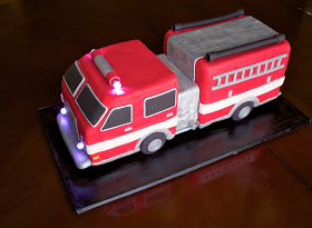 Sara Elizabeth - Custom Cakes - Gourmet Sweets 3D Fire Truck gâteau Tutoriel