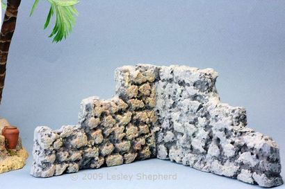 MAQUETTE Murs en pierre de mousse