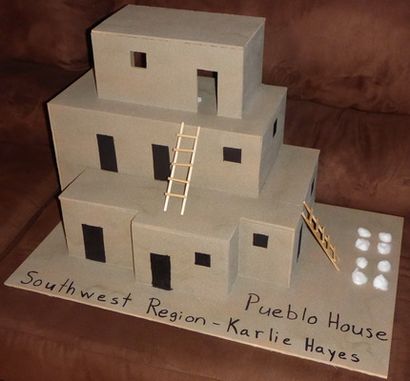 Projets scolaires Sud-ouest Pueblo amérindien Maison - Bénédictions Multiplié