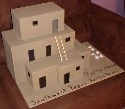 Projets scolaires Sud-ouest Pueblo amérindien Maison - Bénédictions Multiplié