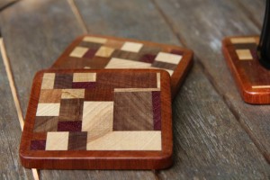 Sous-verres en bois ferraille