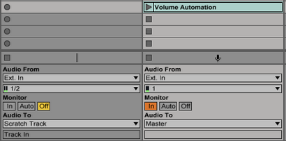 Verkratzen in Ableton Live Automatisiertes Volume Chops Verwendung