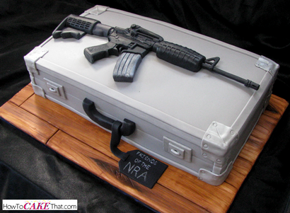 Sculpted AR-15-Fondant-Gewehr - Wie CAKE Zu diesem