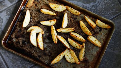 Seasoned Baked Französisch Fries Rezept