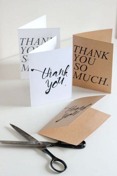 Envoi Merci DIY Cartes de remerciements