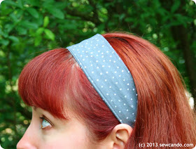 Nähen Sie können es tun Knock Off! Shop Inspired Tutorial Wired Stoff Stirnband