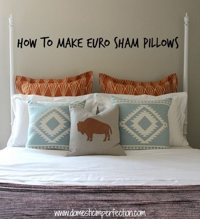 Coudre une Sham Euro oreiller avec BRIDES - Imperfection domestique