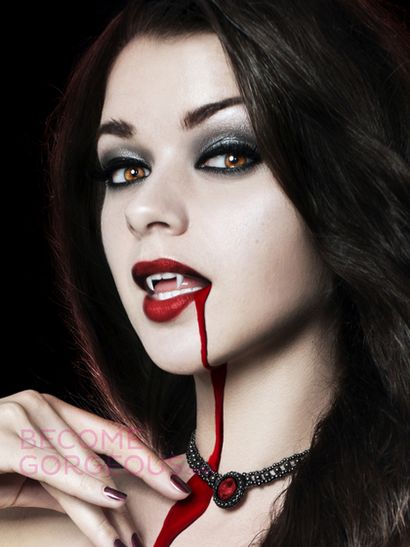Maquillage Sexy Vampire pour Halloween (maquillage vampire) Maquillage Sexy Vampire pour l'Halloween