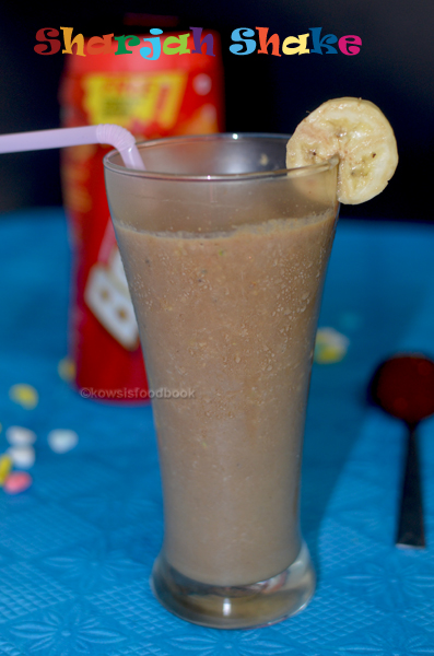 Sharjah Shake, Banana Milkshake Recette - Kowsisfoodbook, facile Cuisiner, Veg, non Veg, Recettes santé