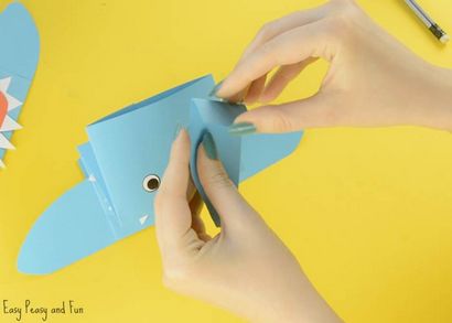 Paper Shark Marionnette - Easy Peasy et Fun