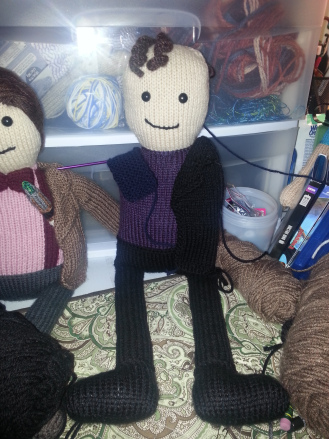 Sherlock Knit Doll, Wibbly Wobbly Knits