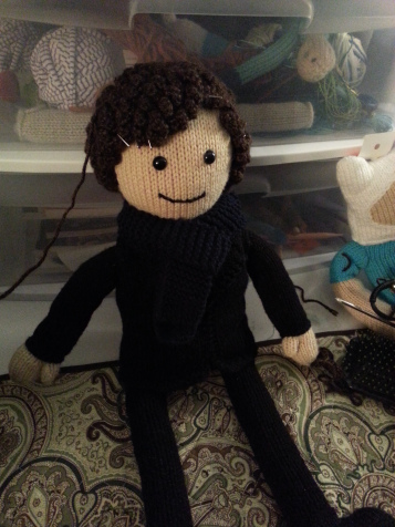 Sherlock Knit Doll, Wibbly Wobbly Knits