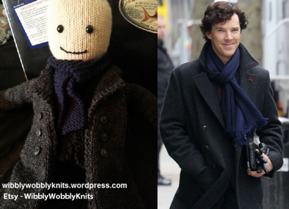 Sherlock Knit Puppe, Wibbly Wackelige Knits