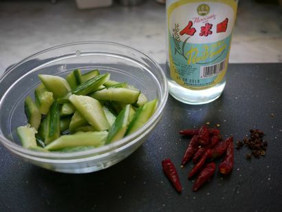 Sichuan concombre Trois façons à chaud et Sour, Mala et Sésame (Pai Huang Gua), Le Projet Mala,