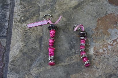 Bouton rose simple DIY Keychain - Un Baiser Salé