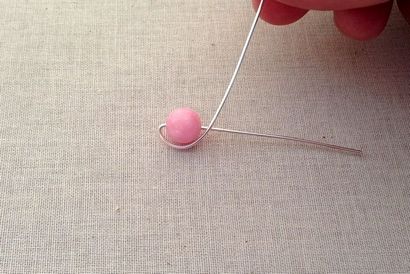 Simple pierres précieuses perles Boucles d'oreilles avec Earwires crochet français