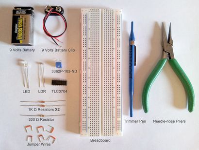 Simple Light Detector mit Empfindlichkeitsregler 7 Schritte (mit Bildern)