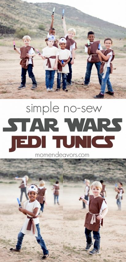 Simple Wars No-Sew étoiles Costumes Jedi Tunique - Mom Endeavours