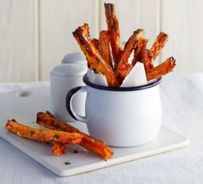 recette maigre de frites de carottes, BBC Good Food (frites) recette maigre de frites de carottes, BBC Good Food
