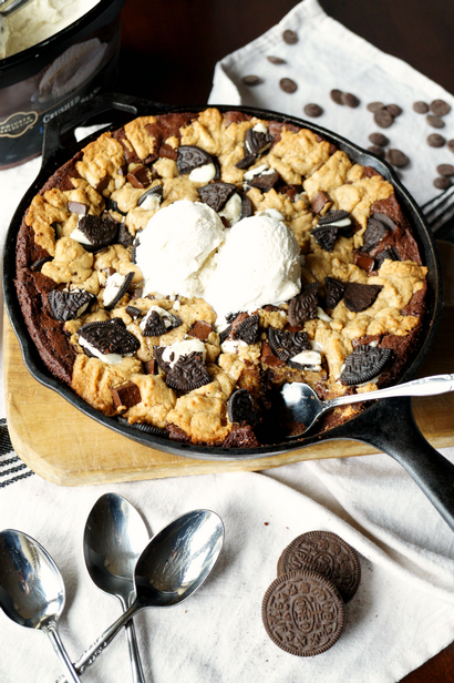 Brownies Slutty la poêle, la cuisson Fée (brownie) Brownies Slutty la poêle, la cuisson Fée