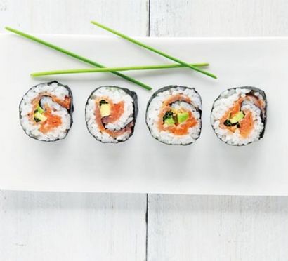 Räucherlachs - Avocado Sushi-Rezept, BBC Good Food