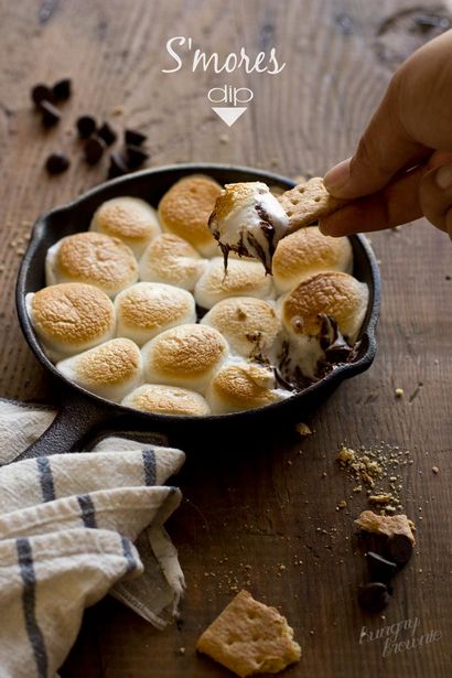 S - mores tremper un traitement de camping sans la fosse de feu de camp - brownie faim