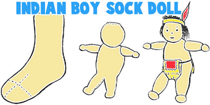 Socke Basteln für Kinder Kunsthandwerk Projekte & amp; Aktivitäten mit Socken wie Puppets Anleitung
