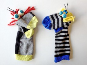 artisanat de marionnettes chaussettes, funnycrafts