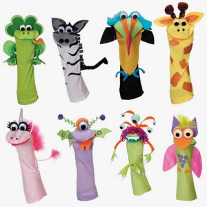 artisanat de marionnettes chaussettes, funnycrafts