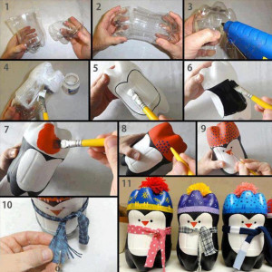 Sodawasserflasche Penguin DIY Craft - Thifty Sue