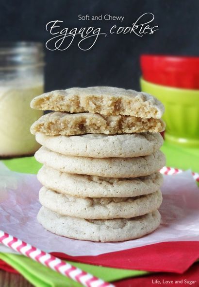 Weich und Chewy Eierlikör Cookies - Leben Liebe und Zucker