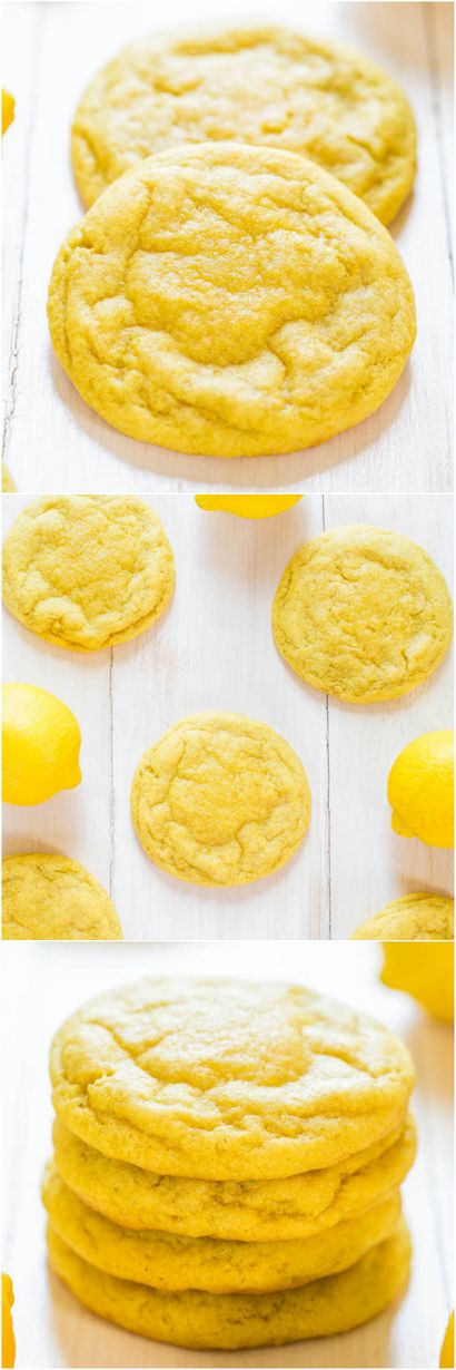 Doux et Chewy citron Cookies - Averie Cooks