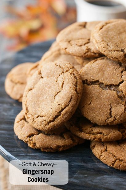 Soft - Chewy Gingersnap Cookies - La cuisine McCabe