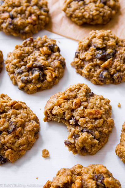 Soft - Chewy Biscuits à l'avoine et aux raisins - Sallys cuisson Addiction