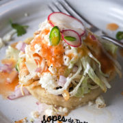 Sopes de Pollo - Sopes poulet