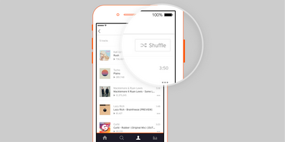 Soundcloud - Neu auf iOS - verwandte Tracks, Shuffle und vieles mehr