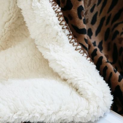 Source peau animale douce Imprimer Flanelle SHERPA polaire Throw Blanket sur