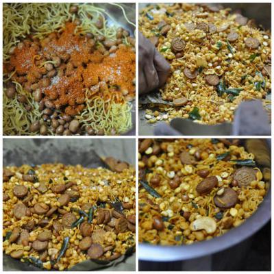 Mélange sud de l'Inde recette, mélange de recettes étape par étape