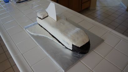 Space Shuttle-Kuchen Ein Kuchen, Tutorial