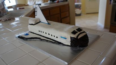 Space Shuttle-Kuchen Ein Kuchen, Tutorial