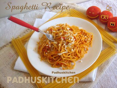 Recette-végétarien spaghetti recette spaghetti, Padhuskitchen