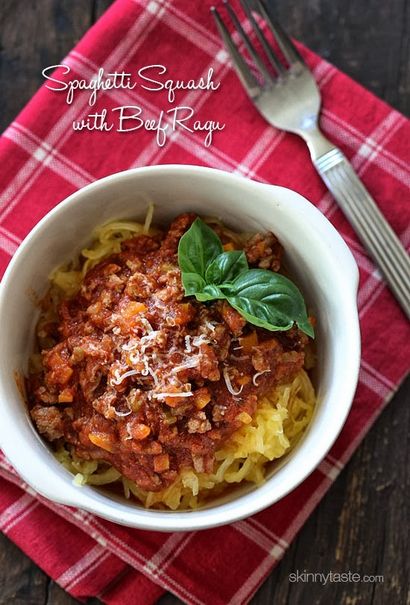 Courge spaghetti à la viande Ragu, Skinnytaste